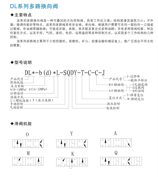 多路換向閥銷售